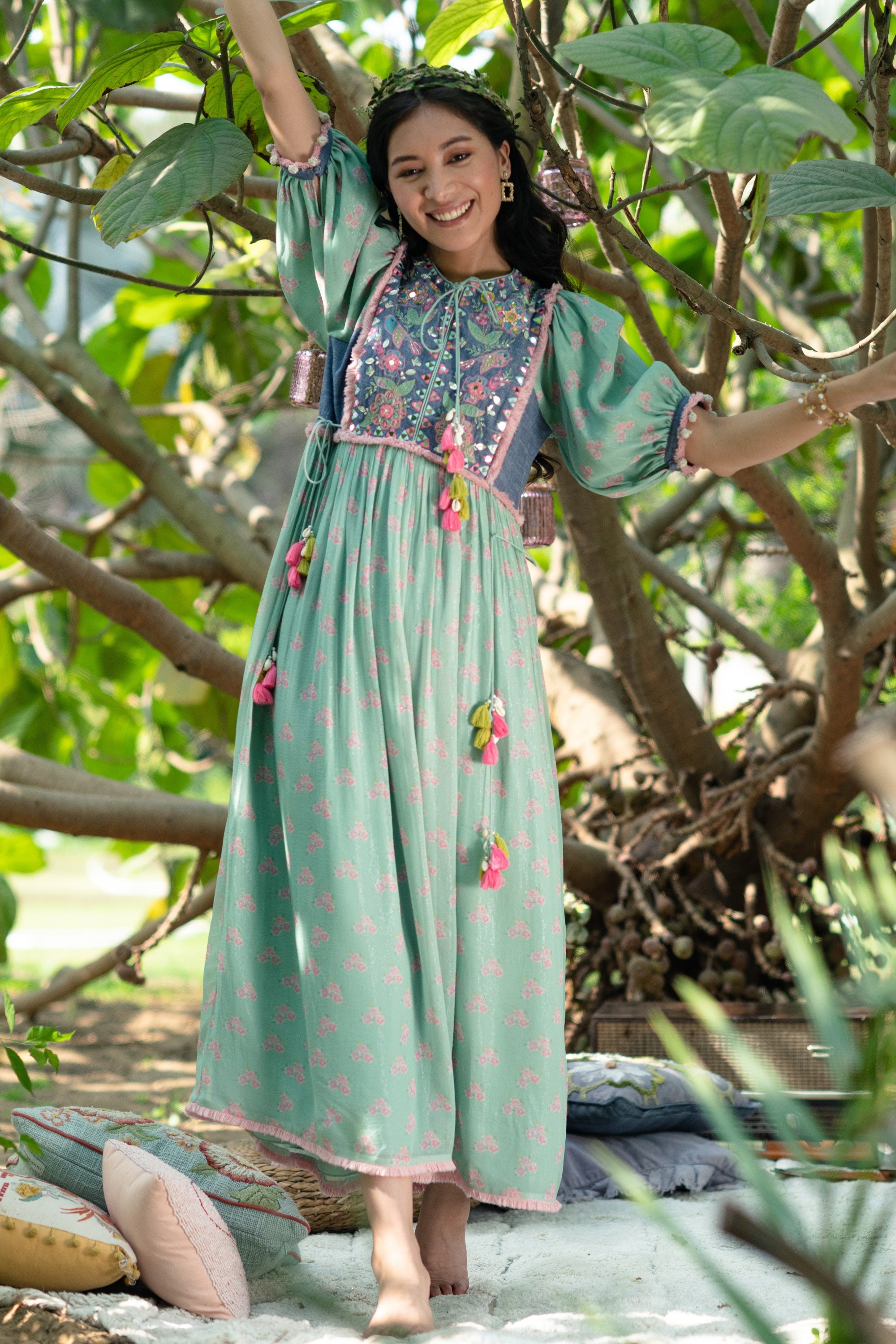 Green Gypsy Cube Dress Green Gypsy Cube Dress