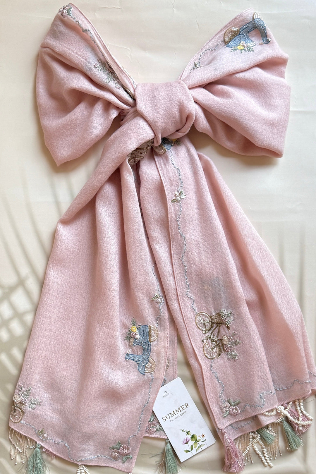 Hand-Embroidered Woollen Stoles: Luxury, Craftsmanship & Timeless Elegance