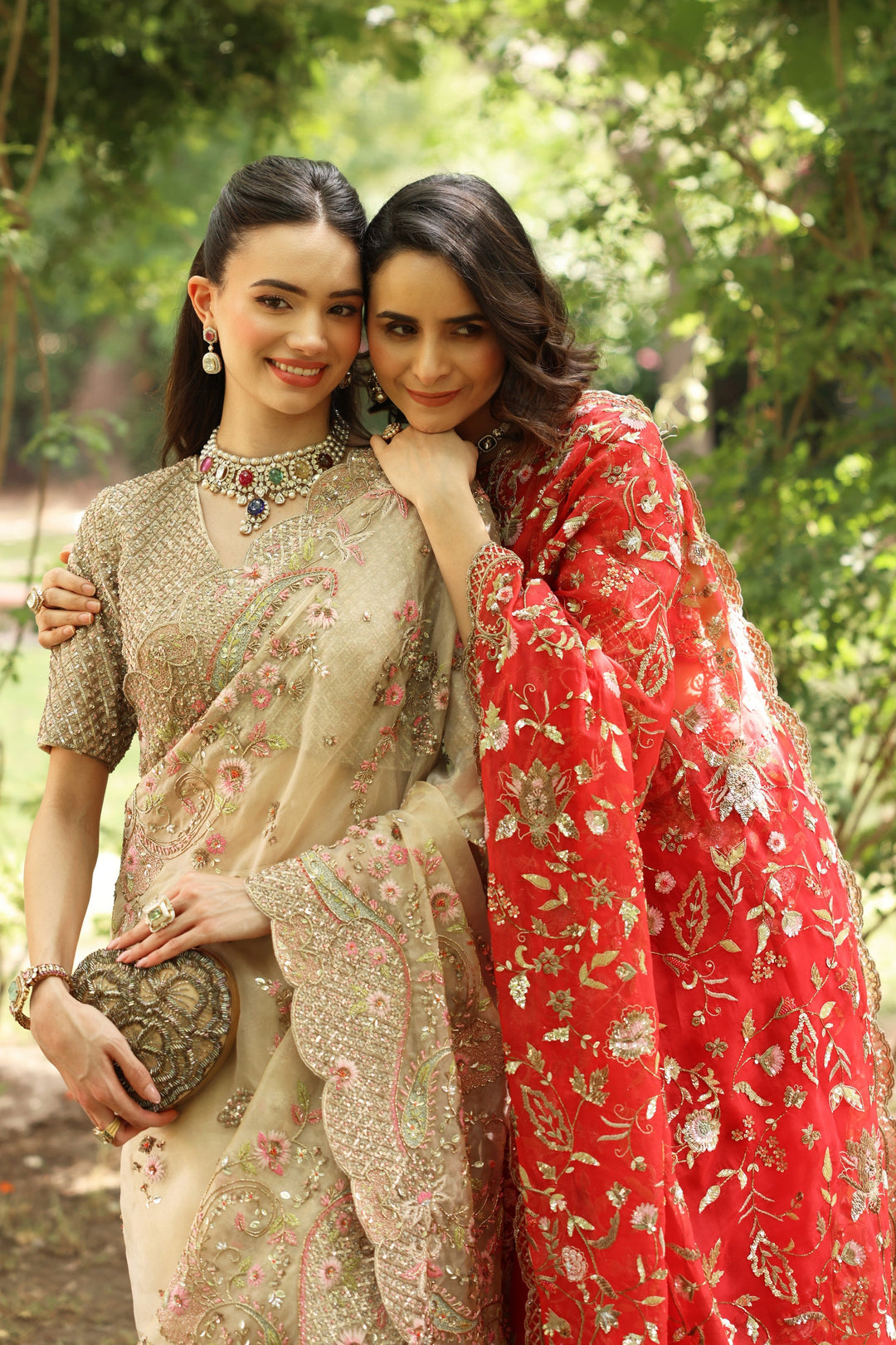 women is wearing readymade saree