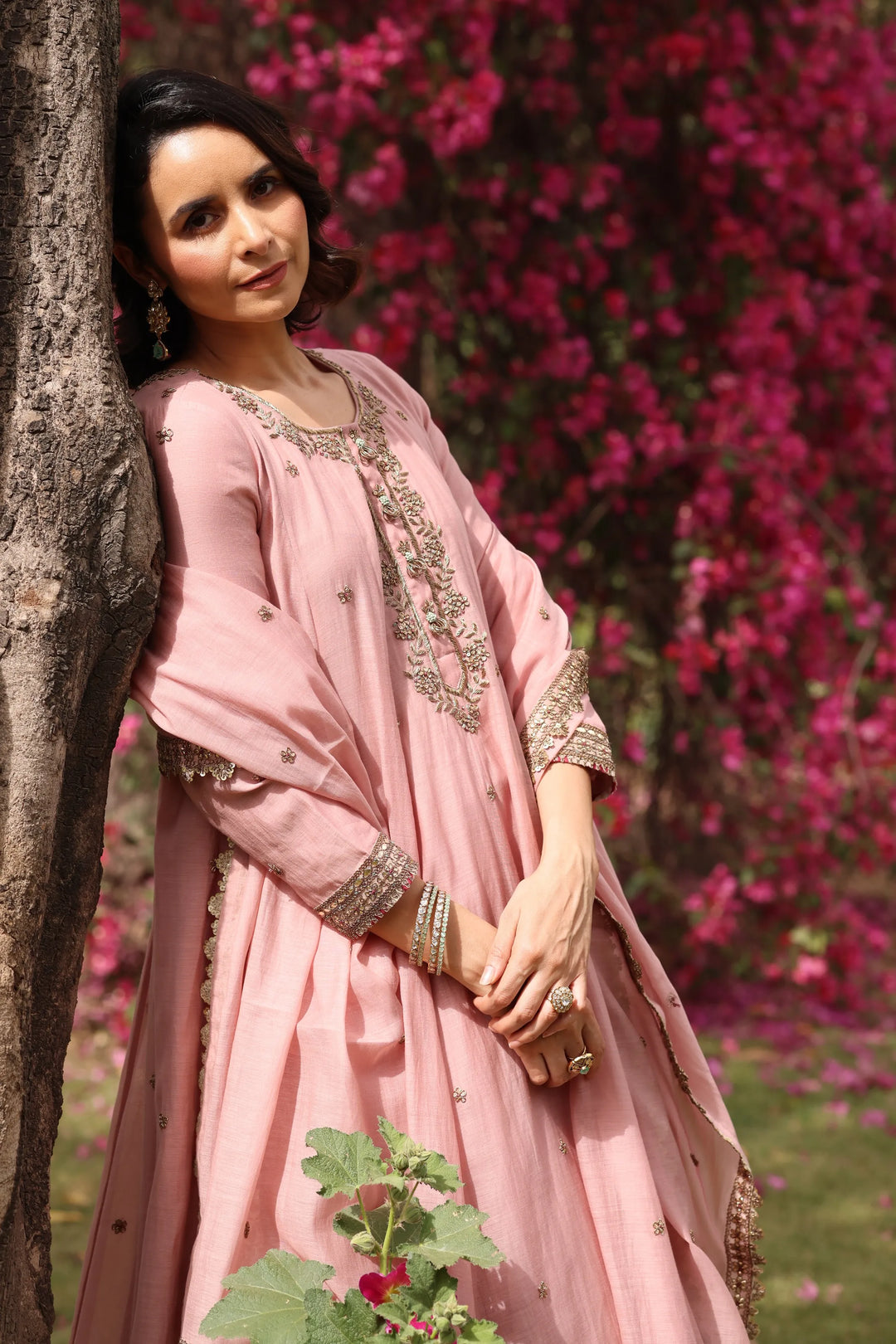 Pink Gul Sadaf Anarkali