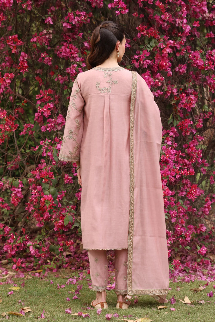 Noor Pink Vrinda Dori Kurta Set