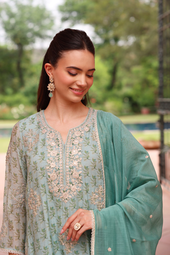 Blue Sophia Kurta Set