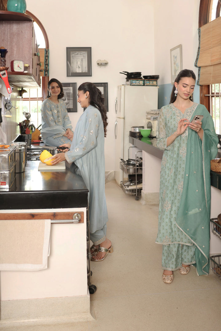 Blue Sophia Kurta Set