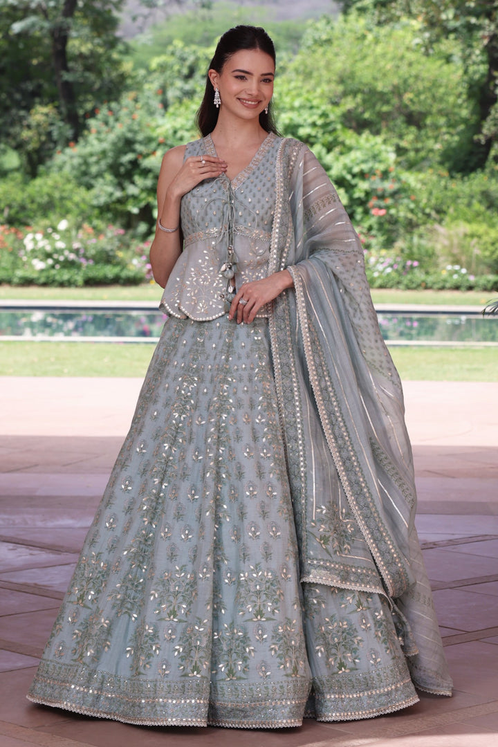 Green Sophia Lehenga