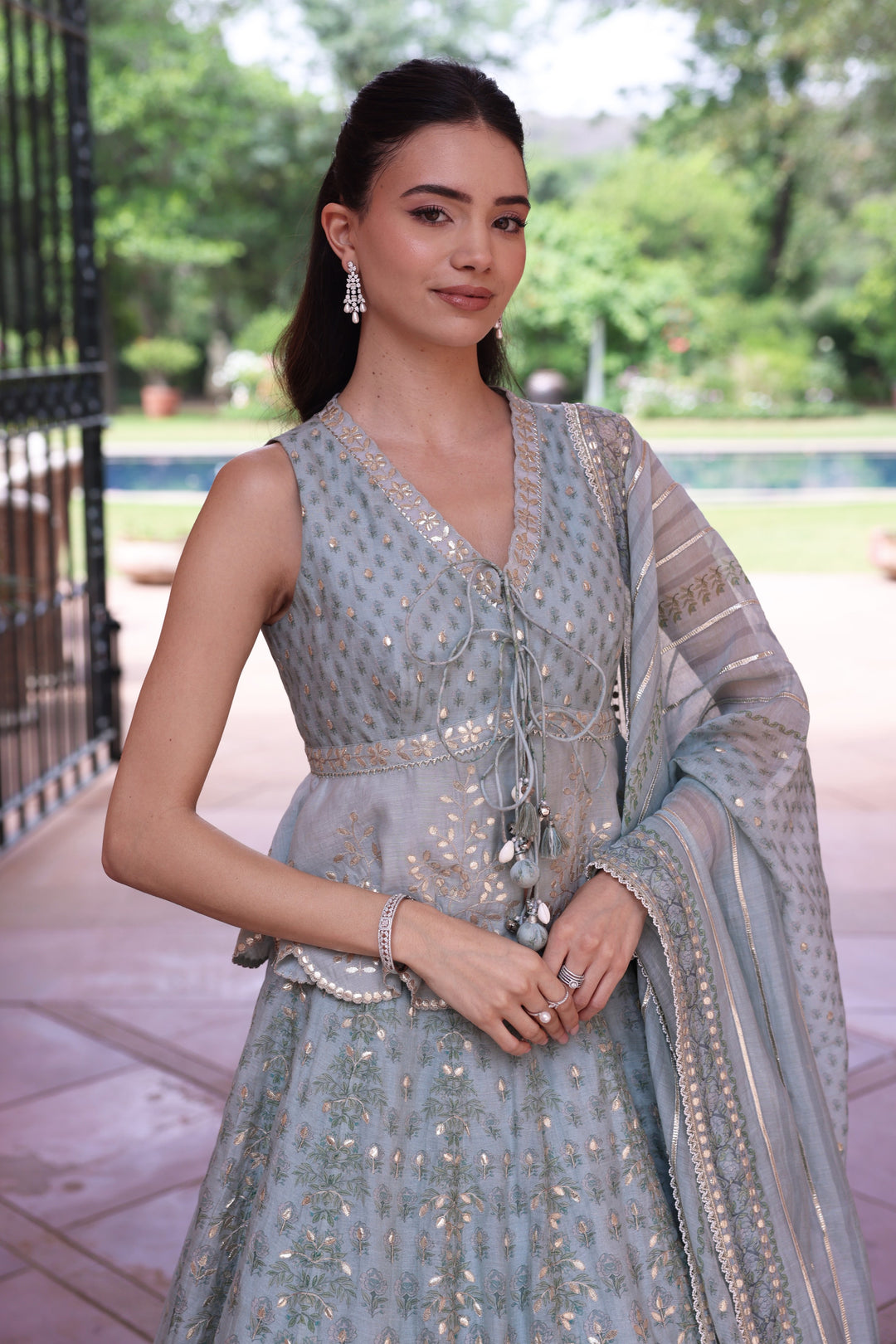 Green Sophia Lehenga