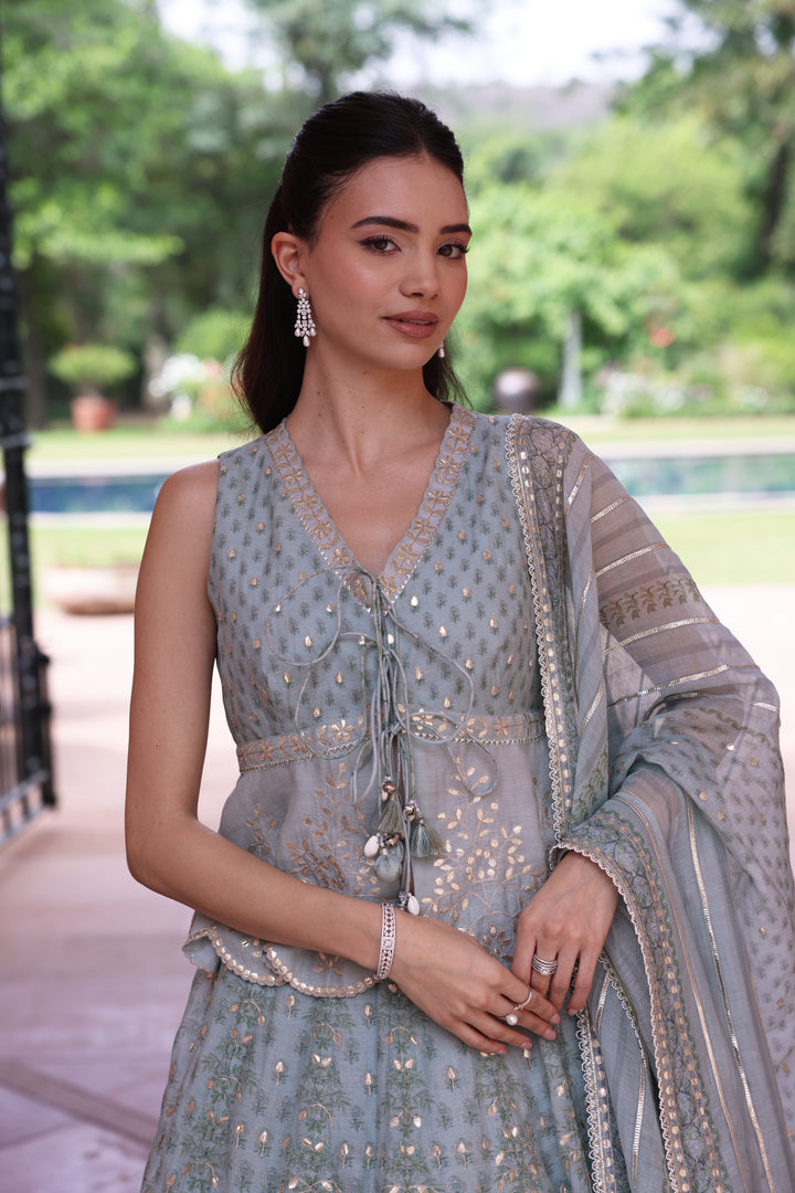 Green Sophia Lehenga