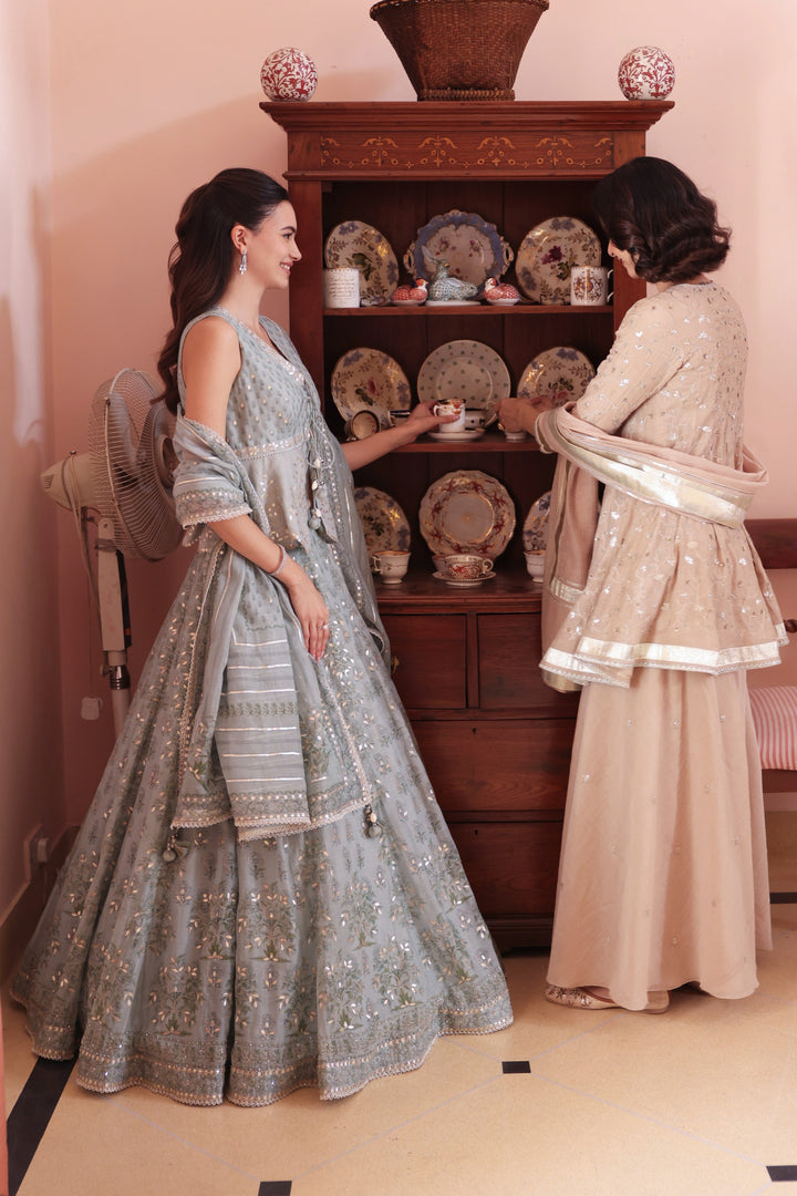 Green Sophia Lehenga