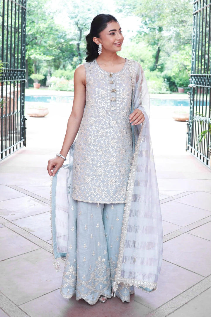 Ice Blue Elena Sharara Set