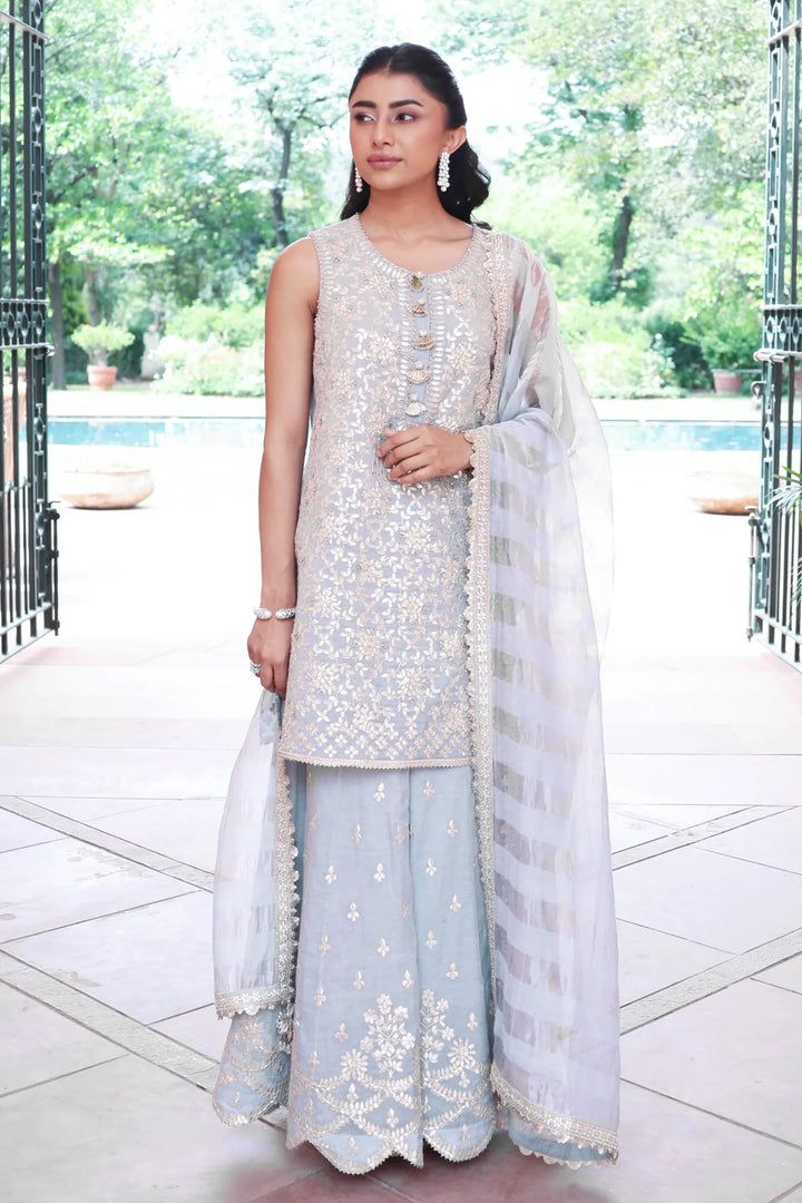 Ice Blue Elena Sharara Set
