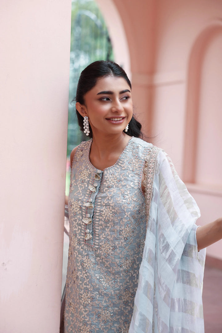 Ice Blue Elena Sharara Set