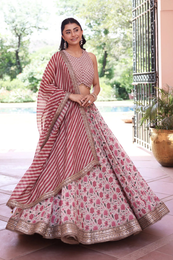 Noor E Summer Printed Lehenga