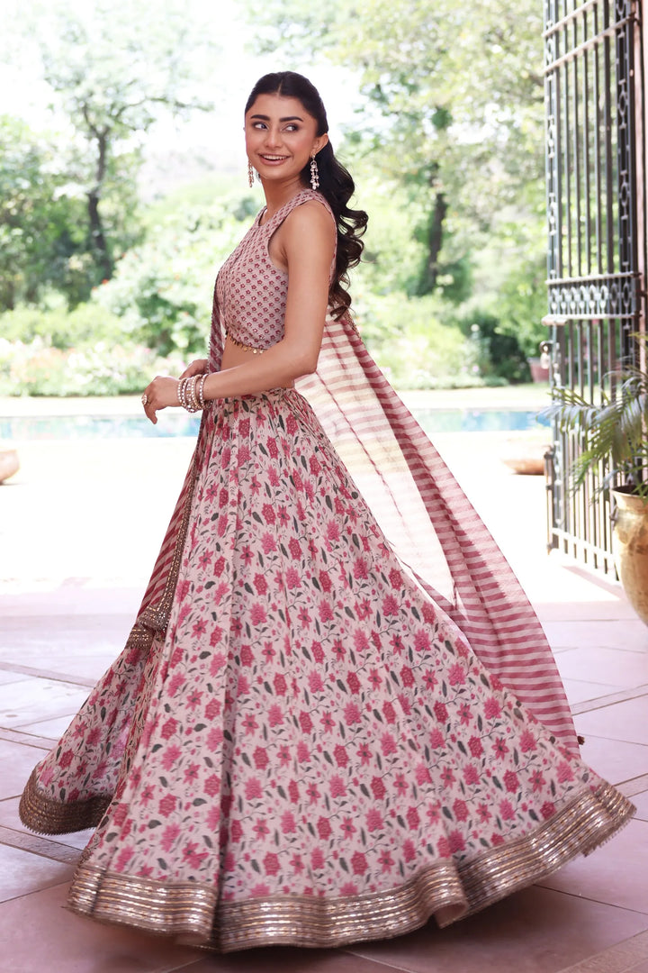 Noor E Summer Printed Lehenga
