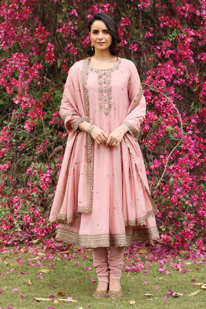 Pink Gul Sadaf Anarkali