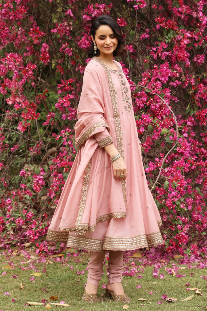 Pink Gul Sadaf Anarkali