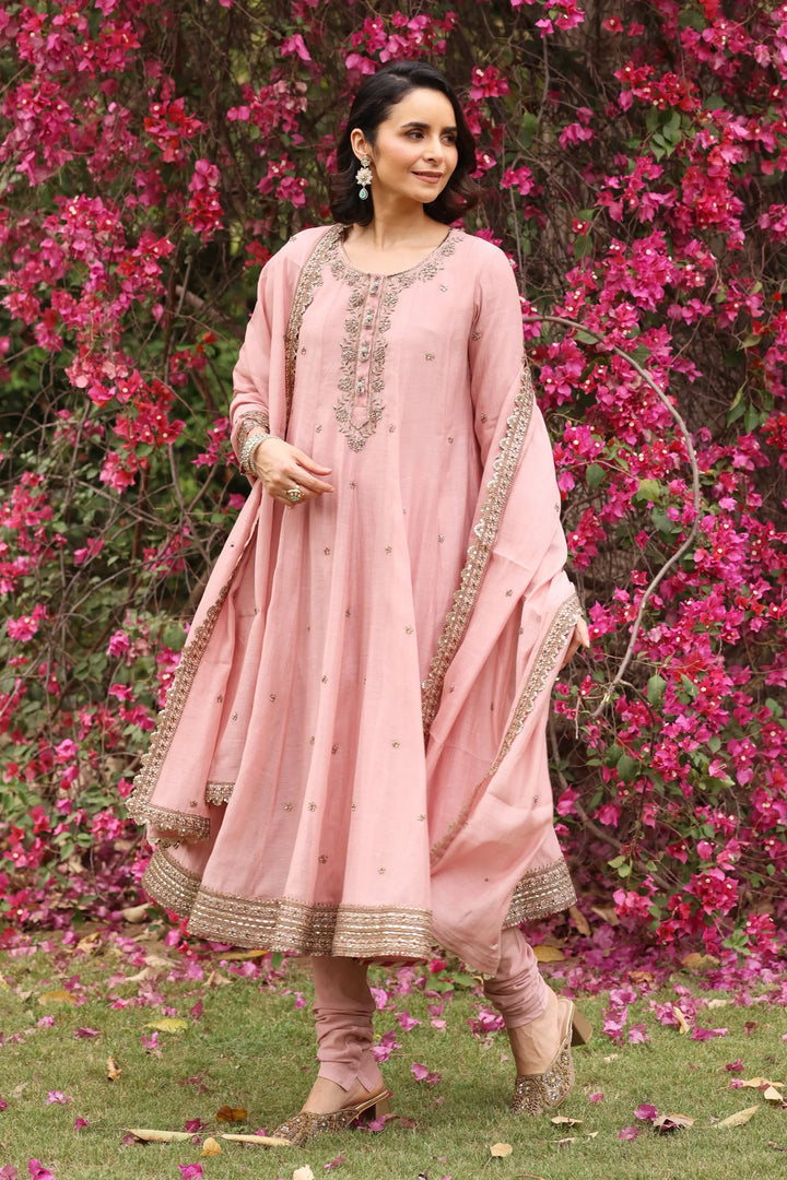 Pink Gul Sadaf Anarkali