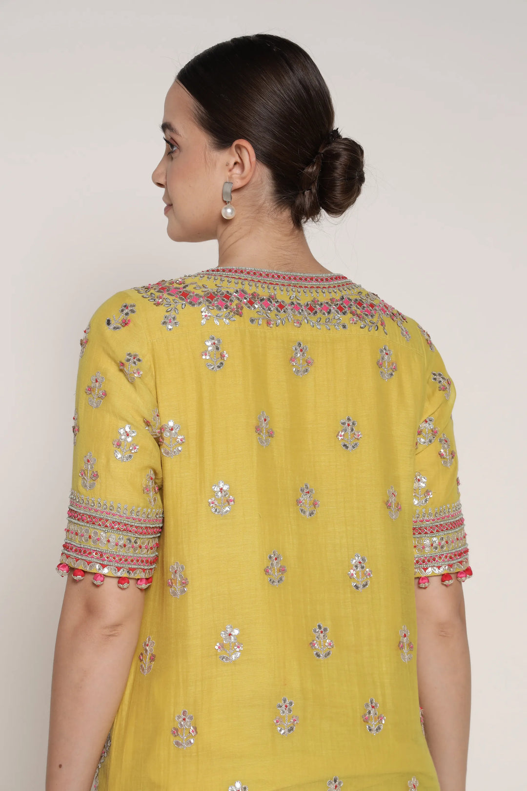 Yellow Vrinda Garara Set