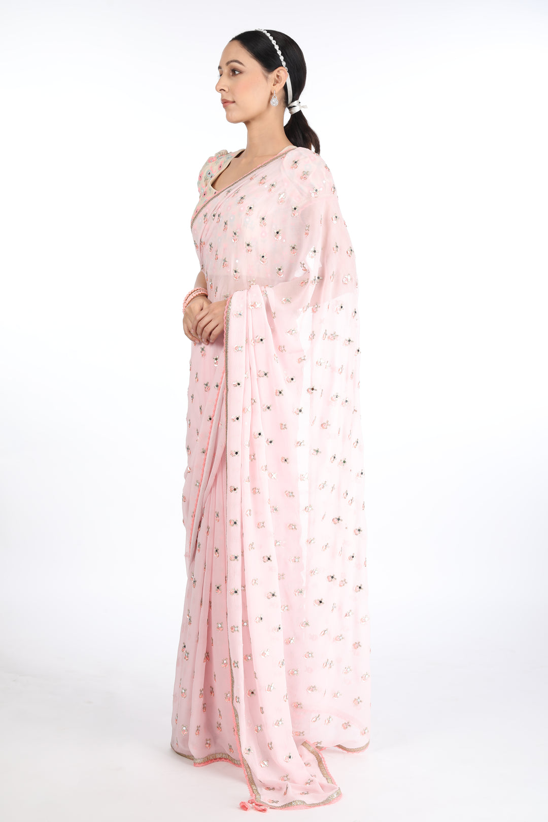 Pink XOXO Saree
