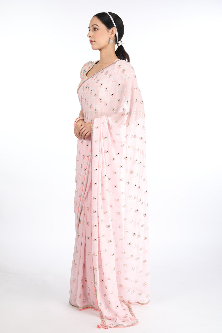 Pink XOXO Saree