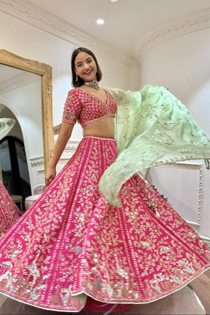 Pink Machan Lehenga