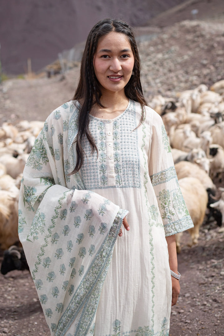 White Lina Kurta Set