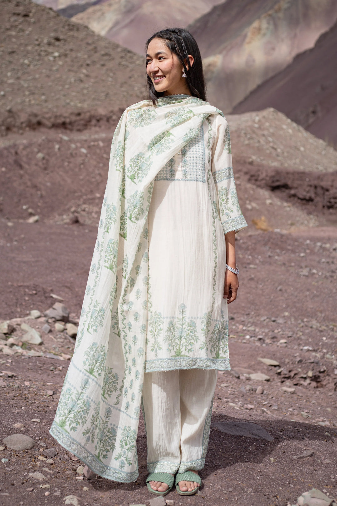 White Lina Kurta Set