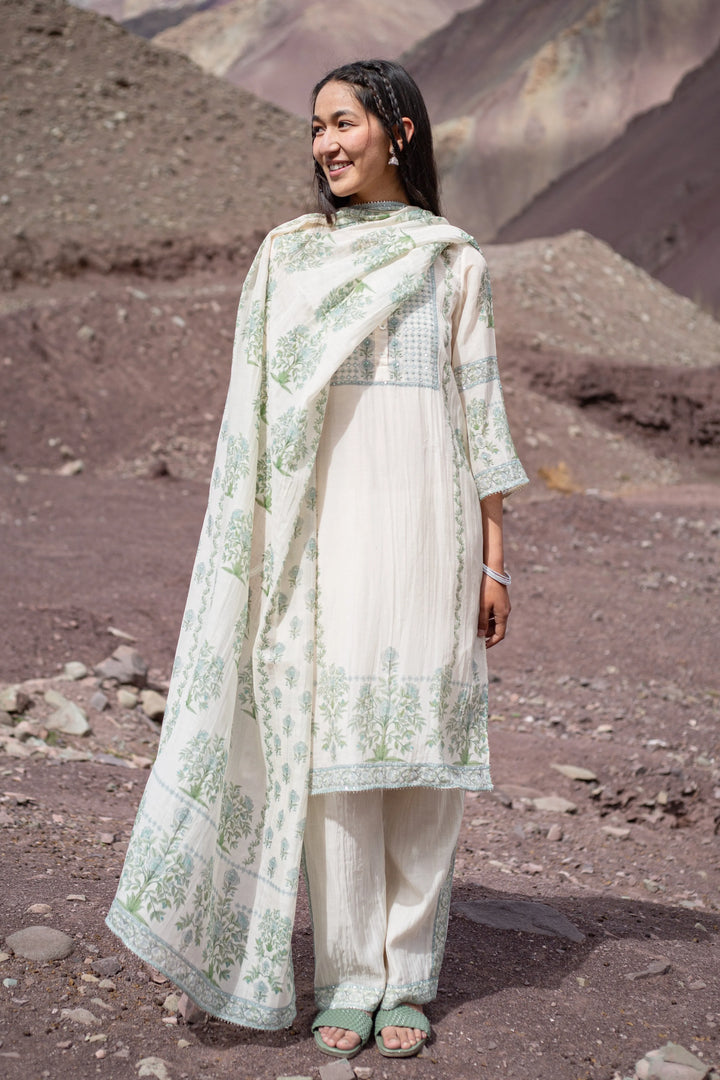 White Lina Kurta Set
