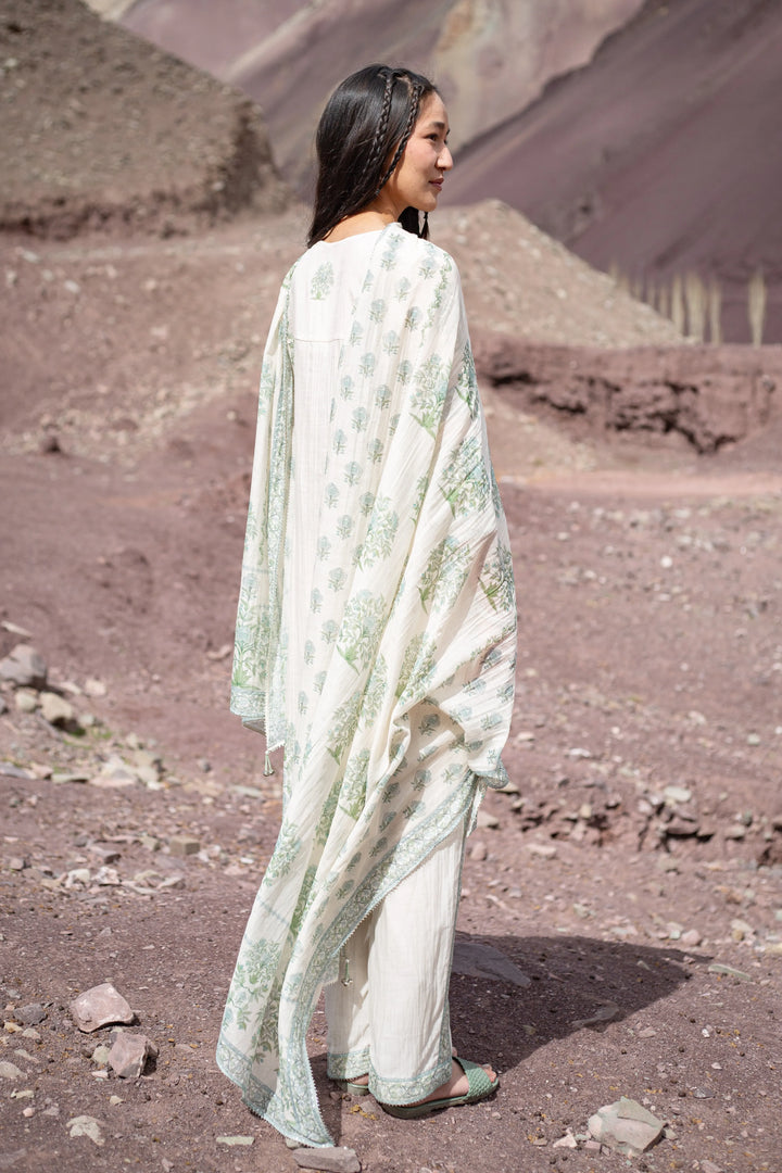 White Lina Kurta Set