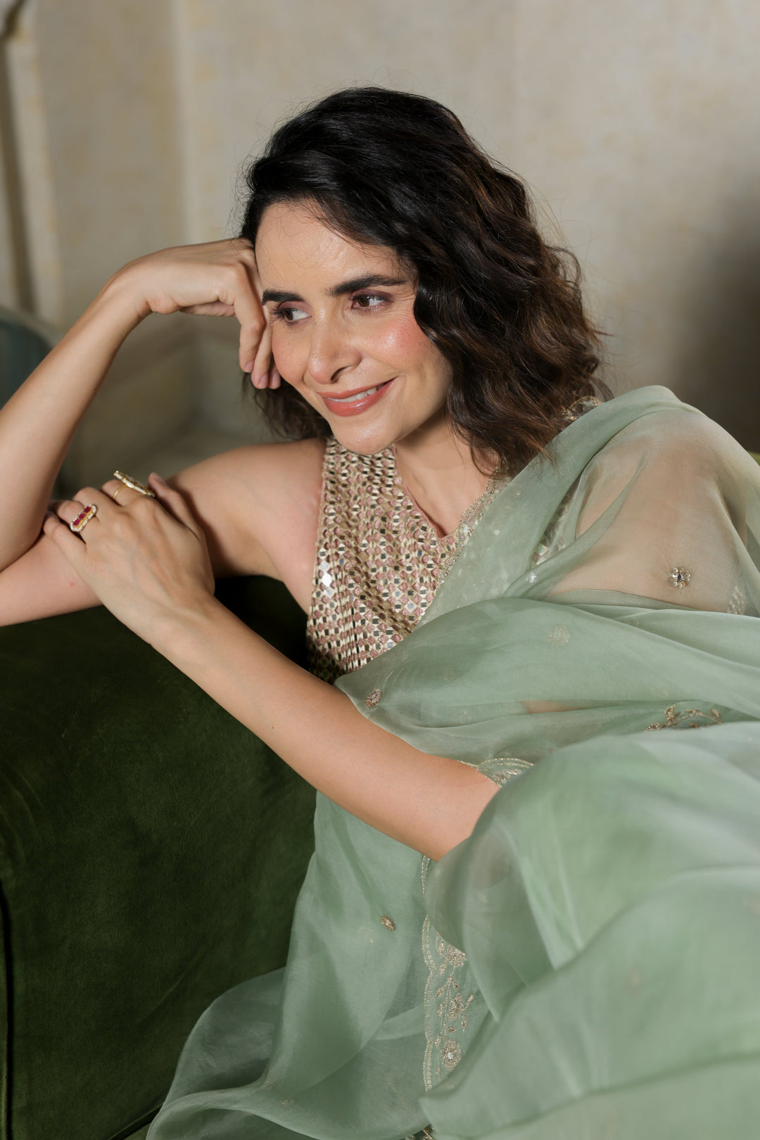 Mirror Sitara Saree Set