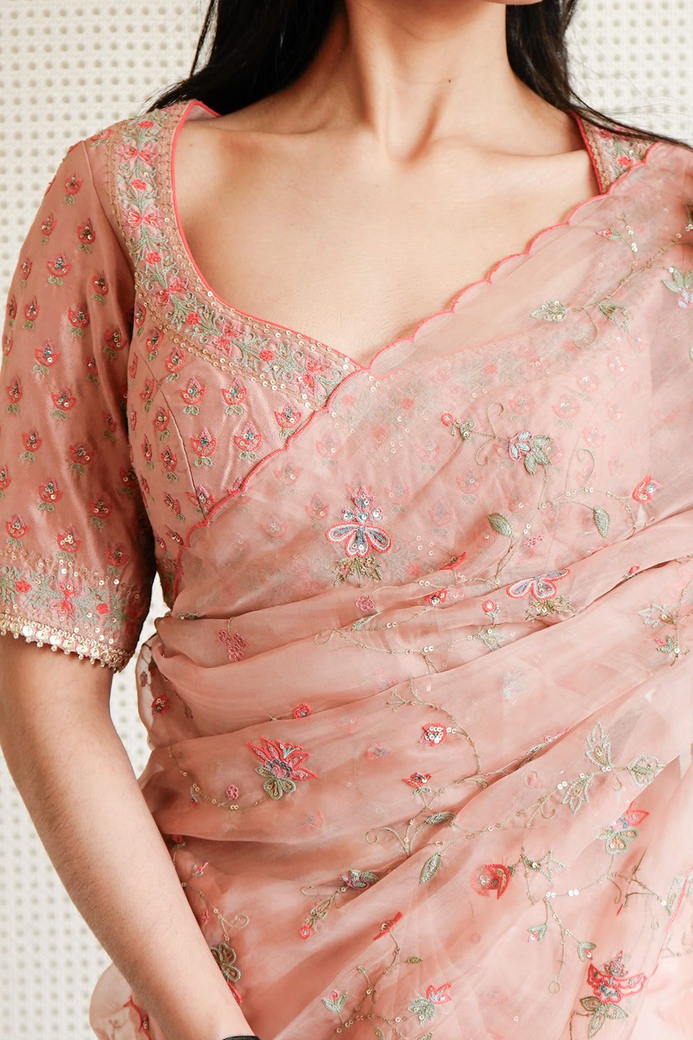 Aari Chintz Saree