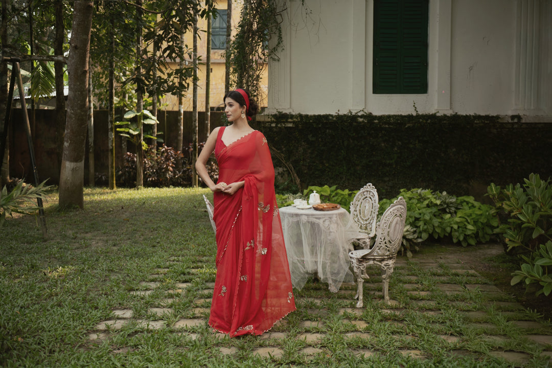 SHADOW ROSE SAREE