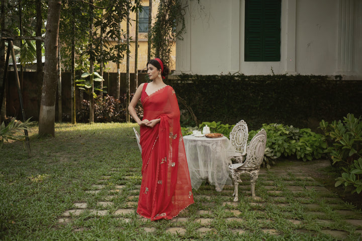 SHADOW ROSE SAREE