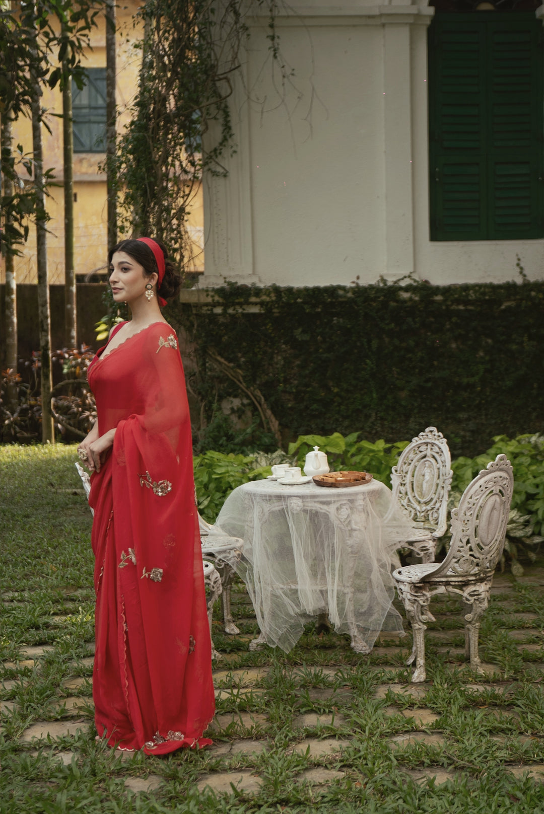 SHADOW ROSE SAREE