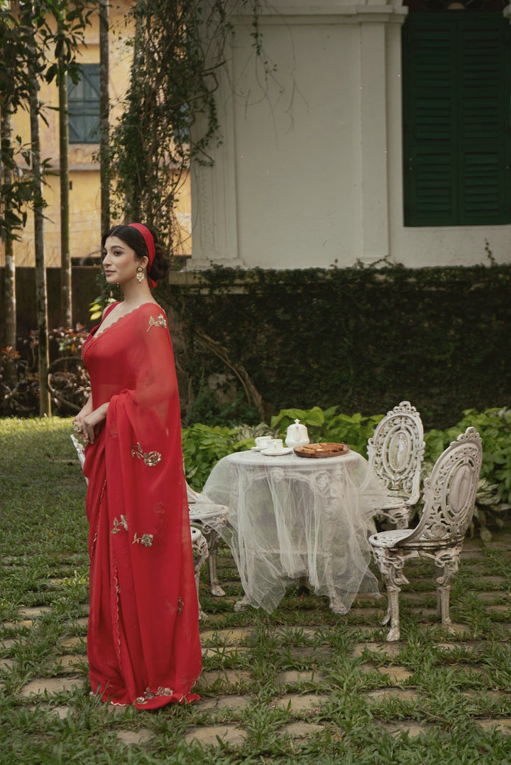 SHADOW ROSE SAREE