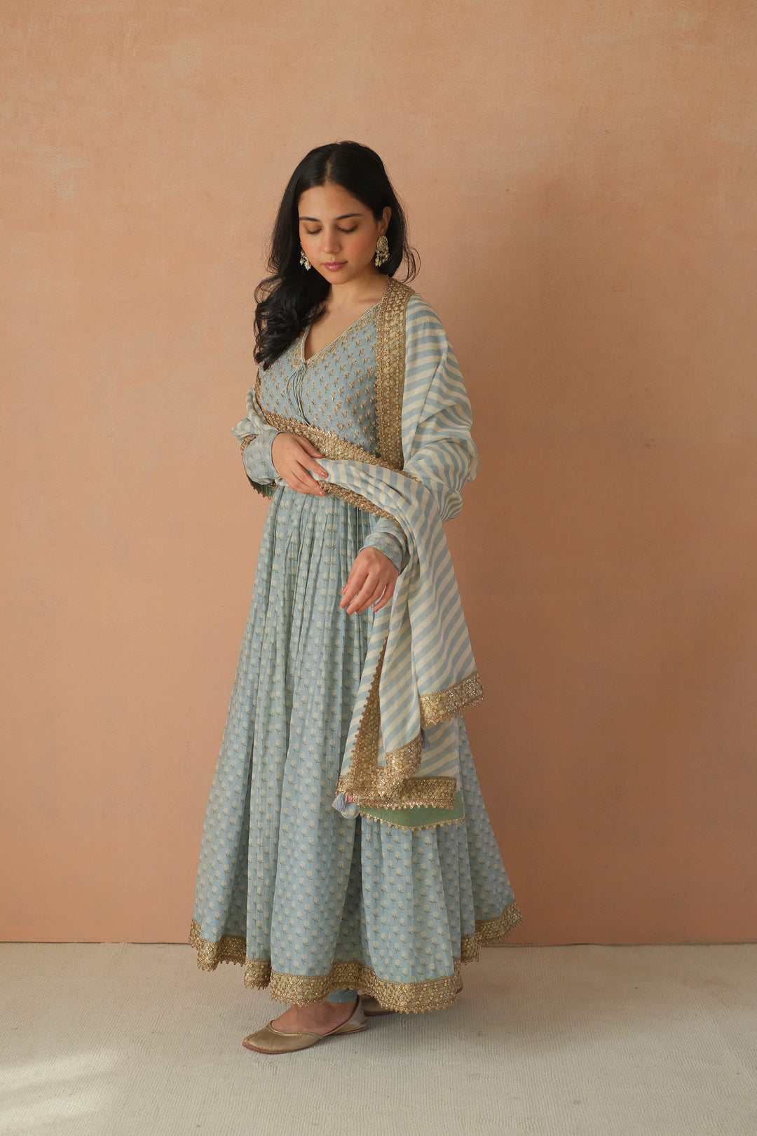 ANARGUL ANARKALI BLUE