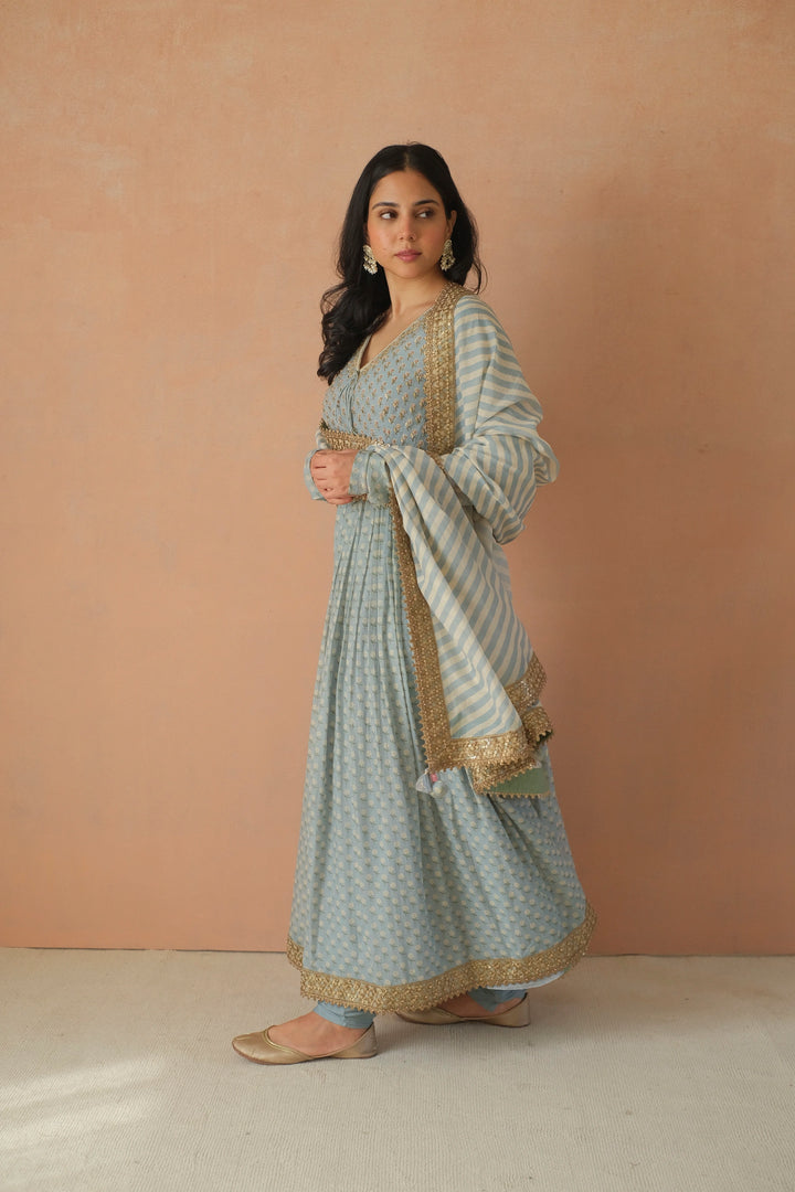 ANARGUL ANARKALI BLUE