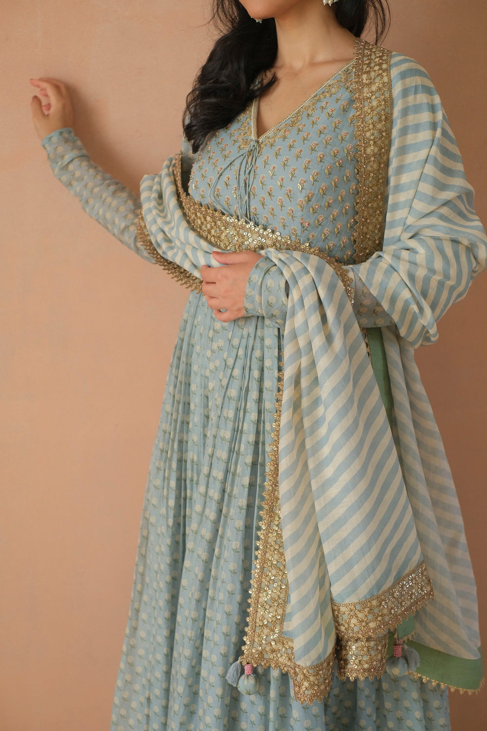 ANARGUL ANARKALI BLUE