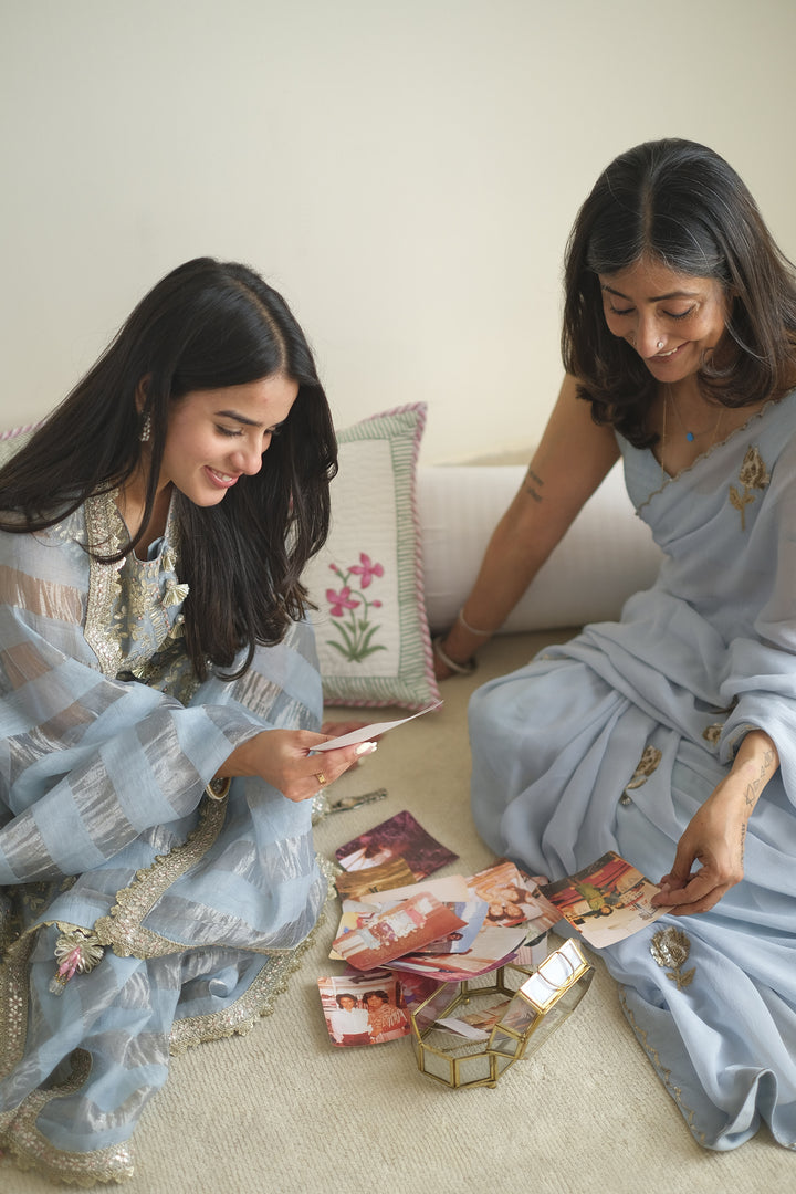 Ice Blue Elena Sharara Set
