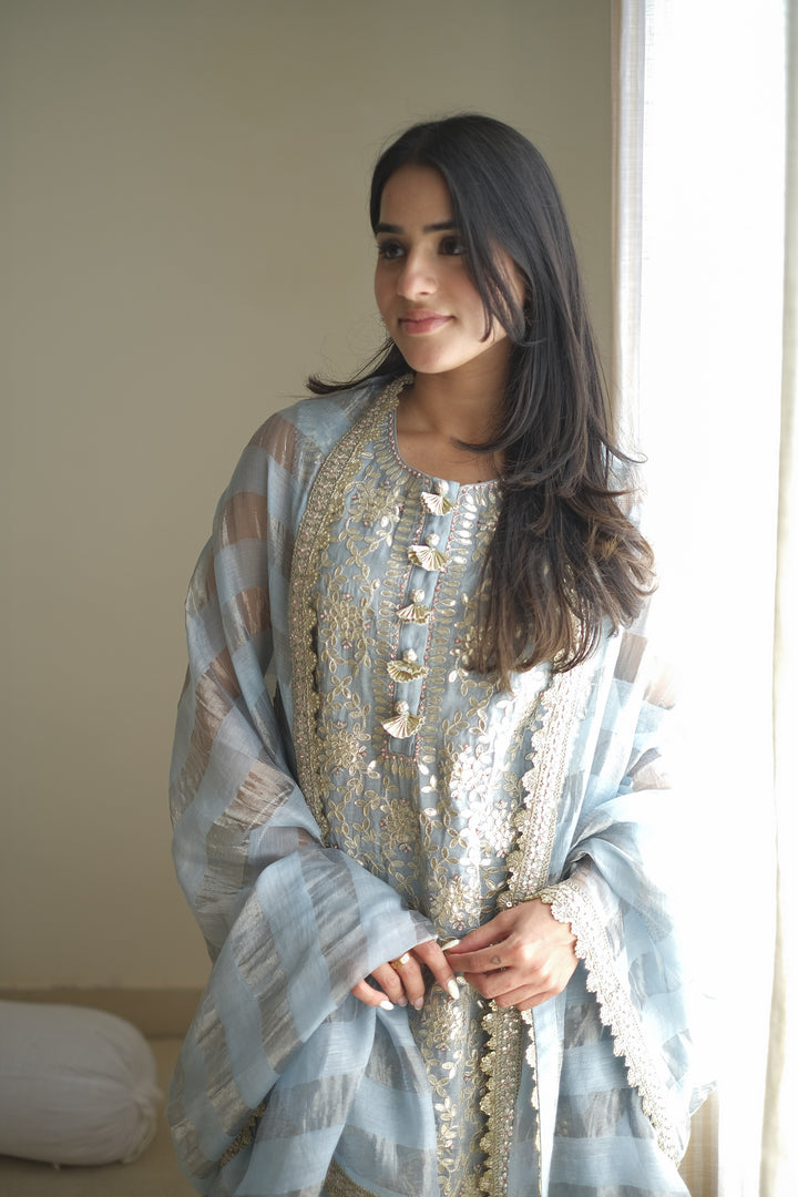 Ice Blue Elena Sharara Set