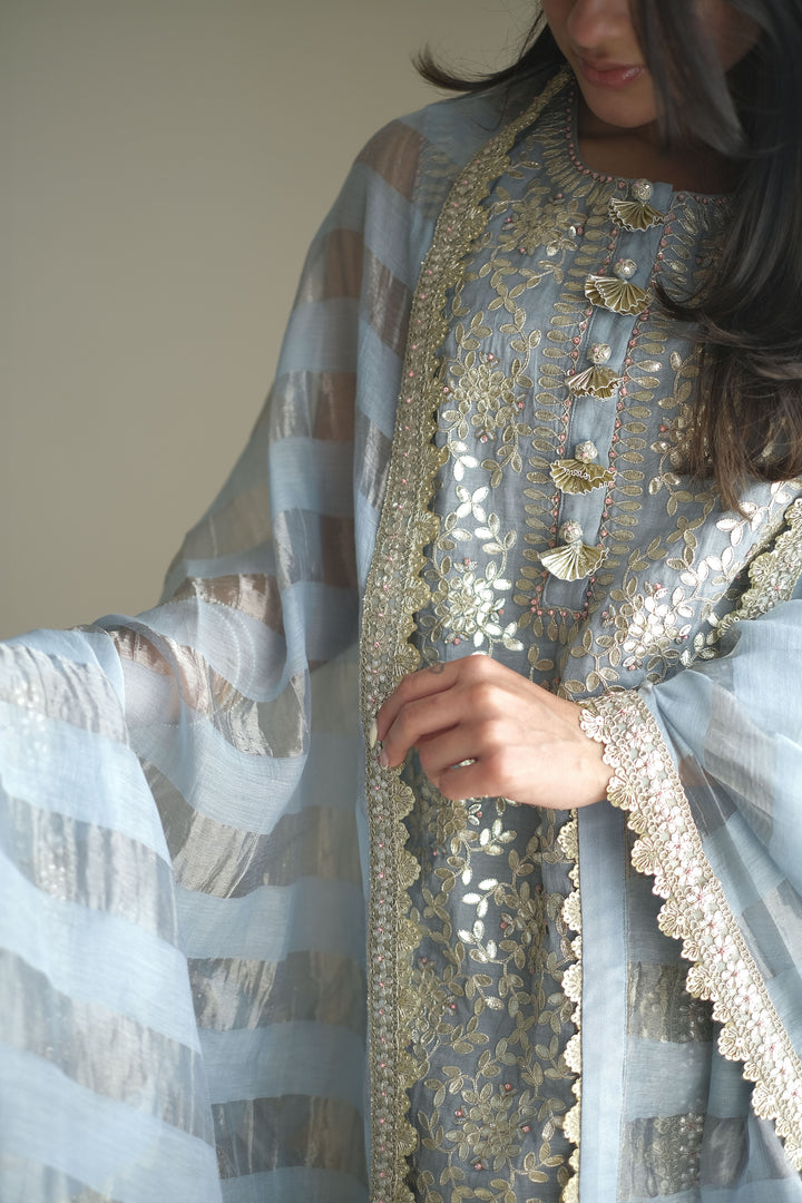 Ice Blue Elena Sharara Set