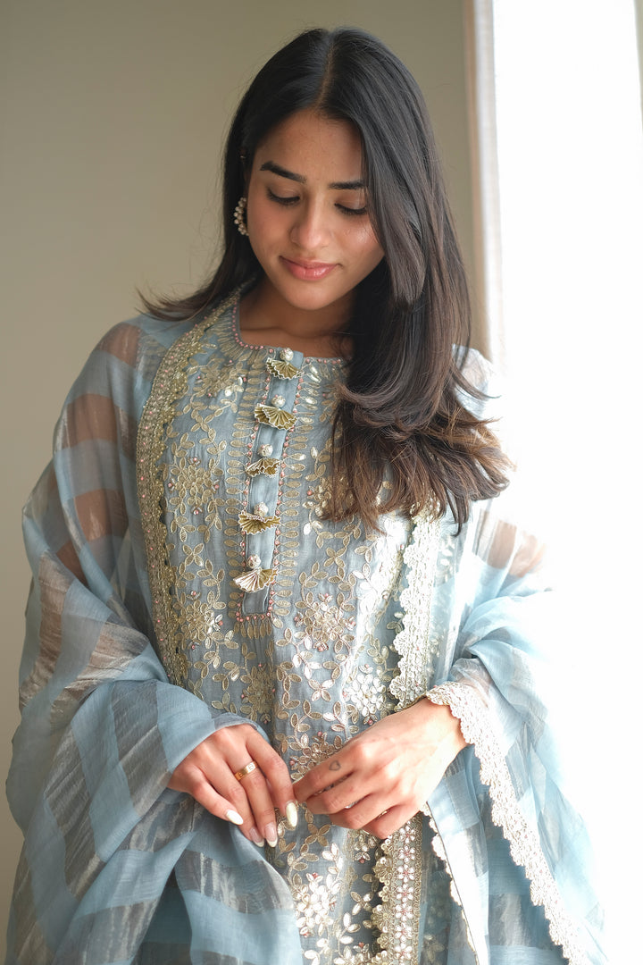 Ice Blue Elena Sharara Set