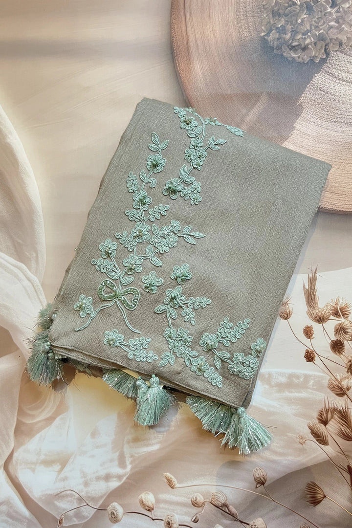 Grey Winter Vines Stole