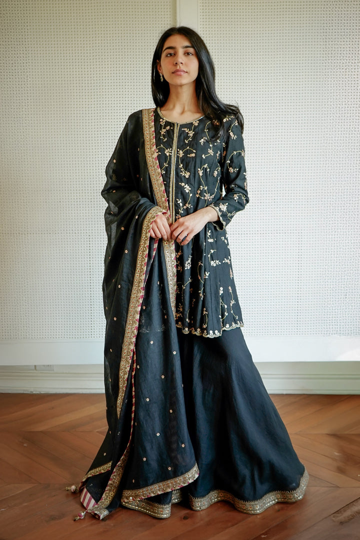 Noor E Phool Short Sharara Set