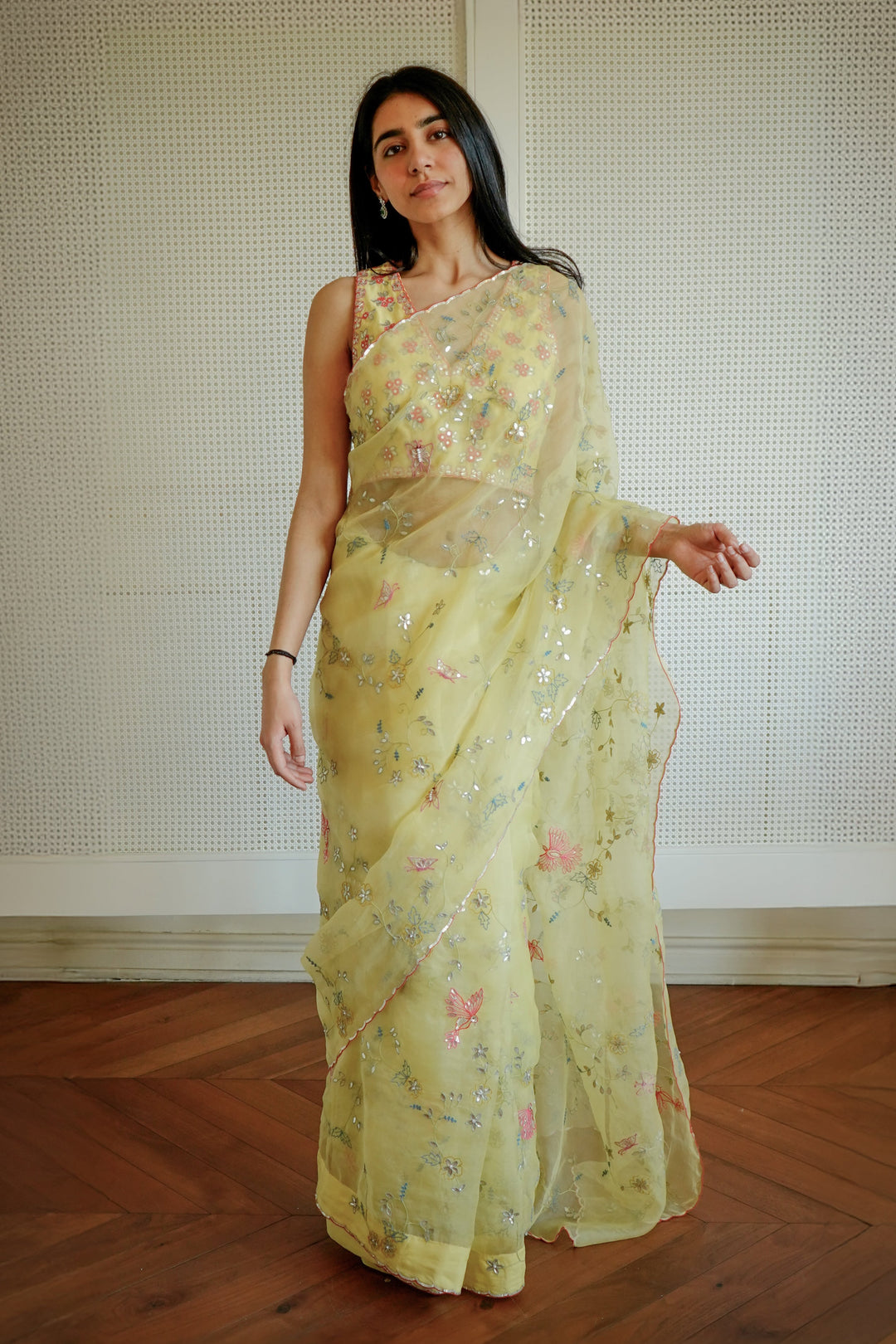 Yellow Gulzaar Saree Set