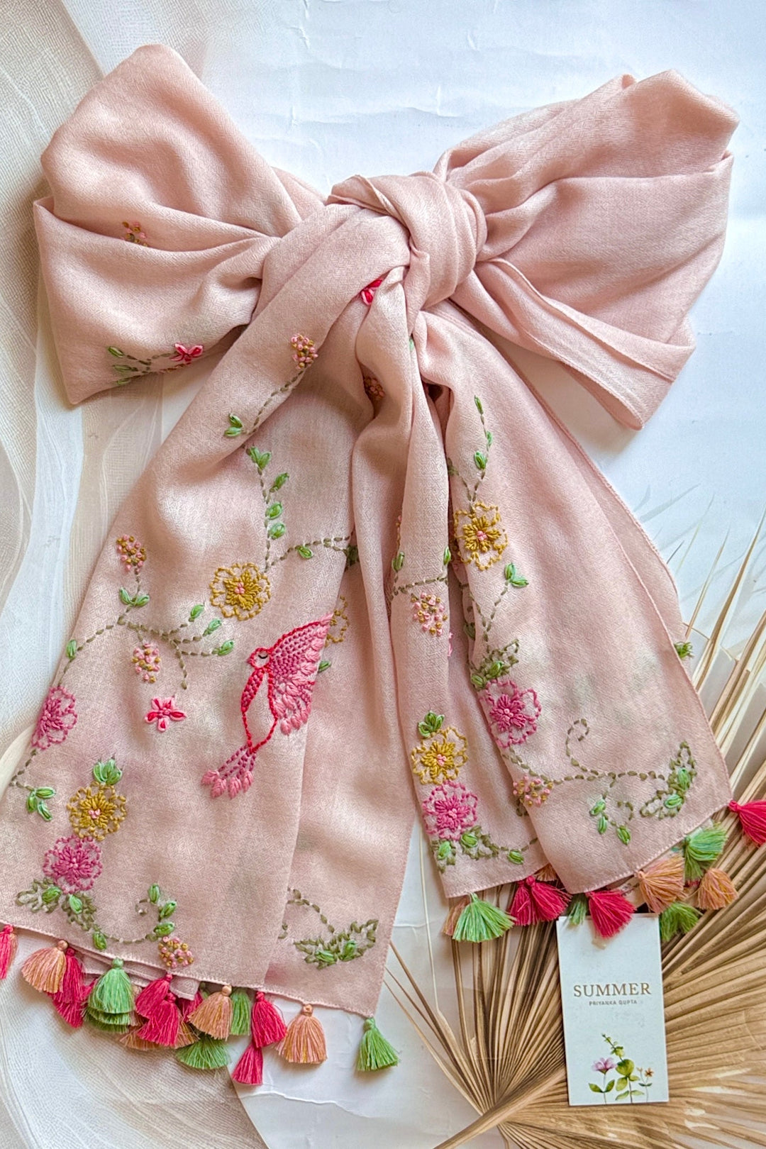 Pink Garden Stole