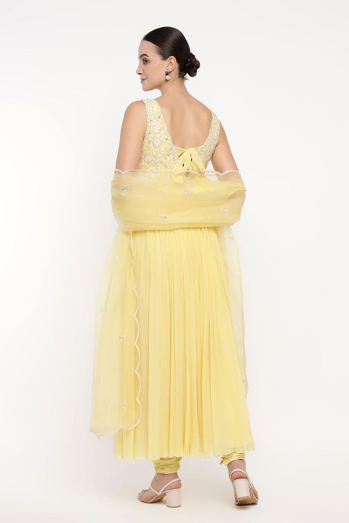 Yellow Adena Anarkali