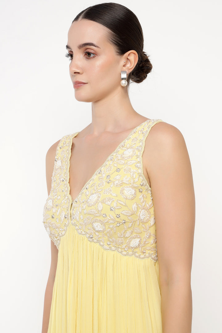 Yellow Adena Anarkali