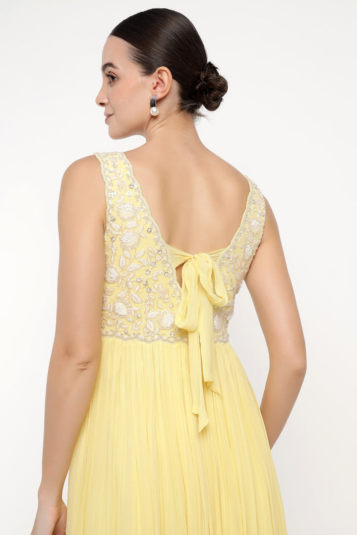 Yellow Adena Anarkali