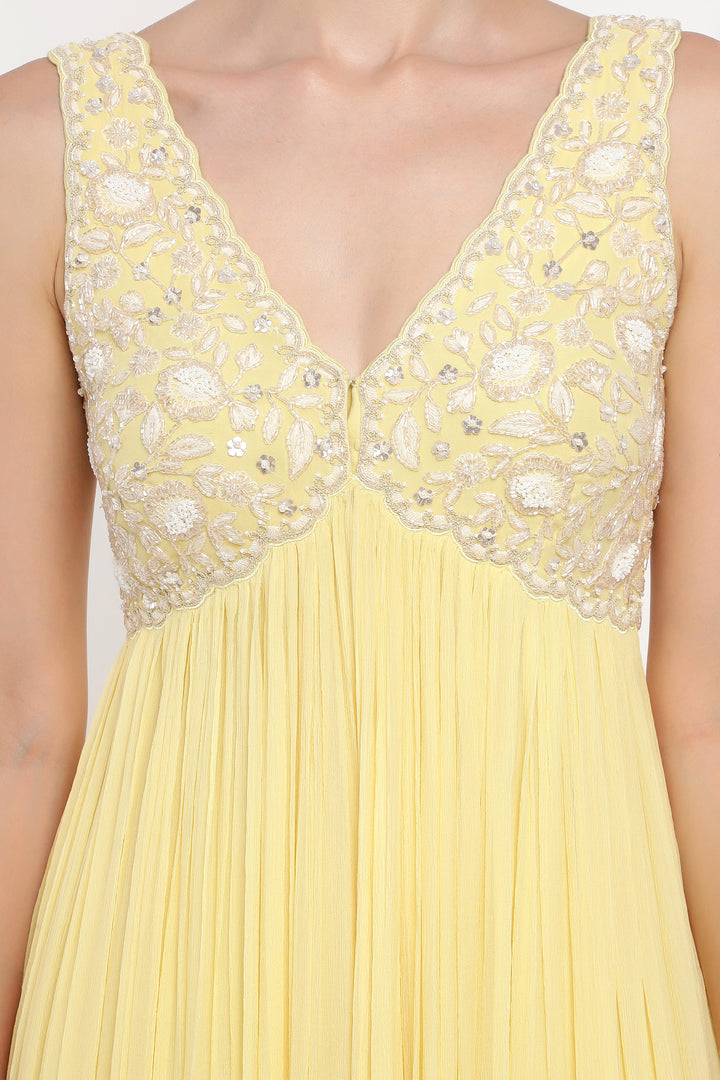 Yellow Adena Anarkali