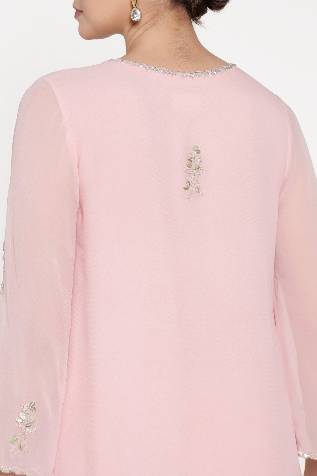 Strawberry Pink Blossom Bow Coord Set