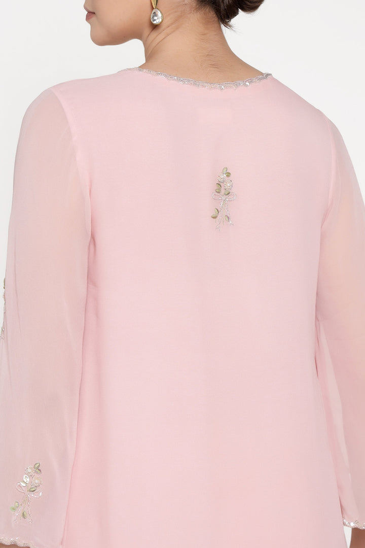 Strawberry Pink Blossom Bow Coord Set